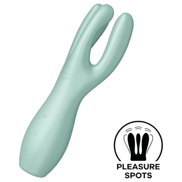 Satisfyer Threesome 3 - Vibrador Clitoriano Recarregável (menta)