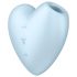 Satisfyer Cutie Heart - Estimulador clitoriano azul recarregável