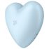 Satisfyer Cutie Heart - Estimulador clitoriano azul recarregável