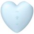 Satisfyer Cutie Heart - Estimulador clitoriano azul recarregável