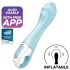 Satisfyer Air Pump Vibrator 5 - vibrador inteligente azul