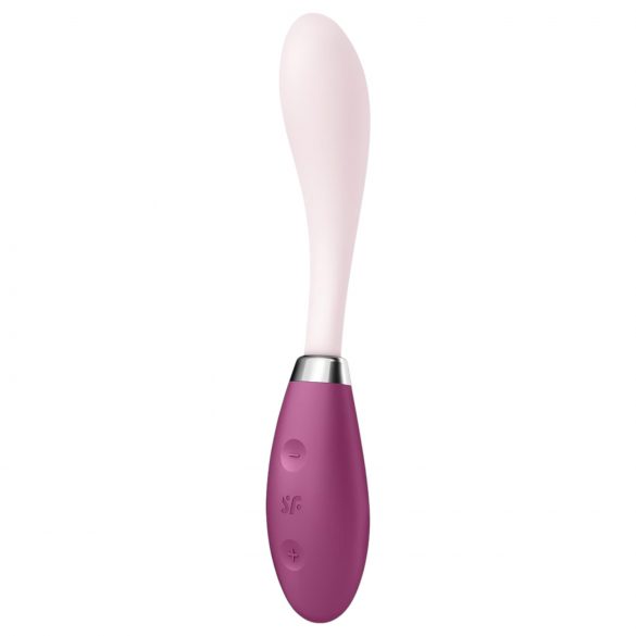 Satisfyer G-Spot Flex 3 - Vibrador recarregável G-ponto (rosa-vermelho)