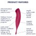 Satisfyer Twirling Pro - Vibrador 2 em 1 para clitóris (vermelho)