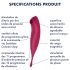 Satisfyer Twirling Pro - Vibrador 2 em 1 para clitóris (vermelho)