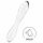 Satisfyer Dazzling Crystal 1 - Dildo de vidro duplo (transparente)