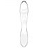 Satisfyer Dazzling Crystal 1 - Dildo de vidro duplo (transparente)