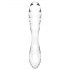 Satisfyer Dazzling Crystal 1 - Dildo de vidro duplo (transparente)