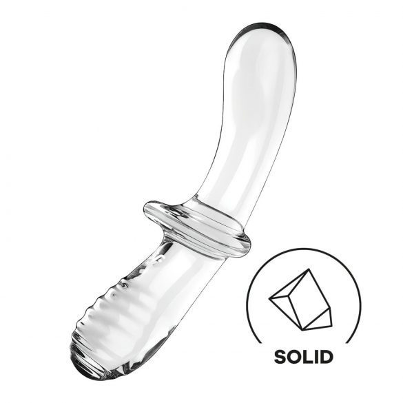 Satisfyer Double Crystal - Dildo de Vidro Duplo (transparente)