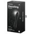 Satisfyer Dazzling Crystal 1 - dildo de vidro dual (preto)