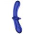 Satisfyer Double Crystal - Dildo de vidro duplo (azul)