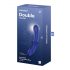 Satisfyer Double Crystal - Dildo de vidro duplo (azul)