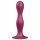 Satisfyer Double Ball-R - Dildo pesadito com base, vermelho