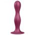 Satisfyer Double Ball-R - Dildo pesadito com base, vermelho