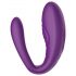 Mrow - Vibrador casal roxo 3 motores, recarregável e à prova d'água