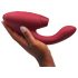 Womanizer Duo 2 - Vibrador G-Ponto 2em1 (vermelho)