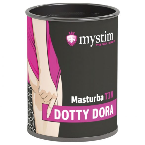 Mystim MasturbaTIN Dotty Dora - Masturbador pontilhado (branco)