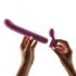 Vara Mágica - Vibrador rosa com braço clitoriano intercambiável