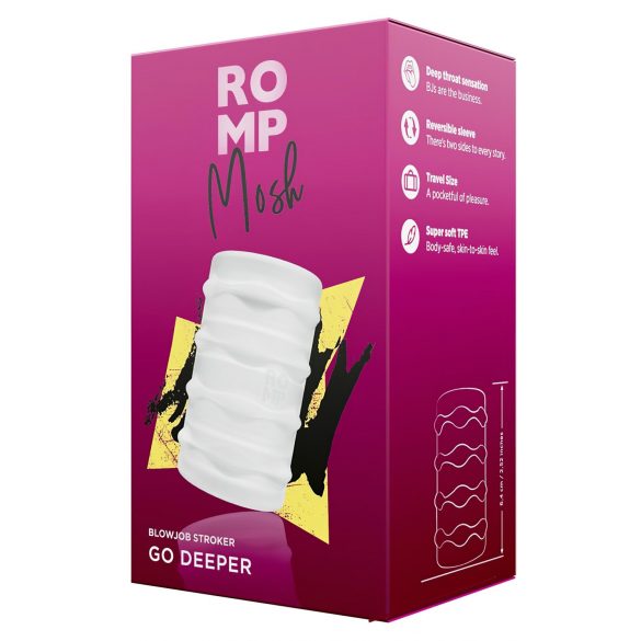 ROMP Mosh - Masturbador flexível para viagem (transparente)