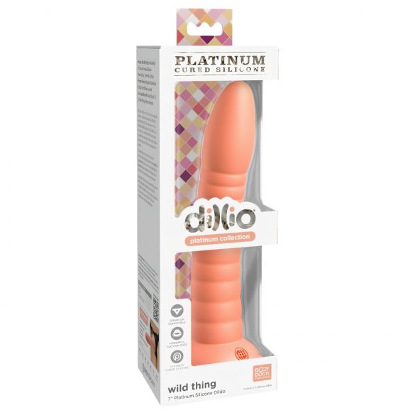 Dillio Wild Thing - Dildo Texturizado (19cm) - Laranja