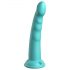 Dillio Slim Seven - Dildo Estimulante com Ventosa (20cm) - Turquesa