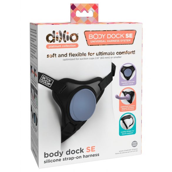 Dillio Body Dock SE - Arnês Acoplável (preto-azul)