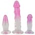 Crystal Clear - Conjunto de Treinadores Anais - 3pcs (Transparente-Rosa)