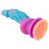 Beasty Cocks - Dildo Alien de Silicone (Azul-Laranja)