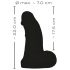 Realistixxx Gigante Real - Dildo com Hércules 22 cm (preto)