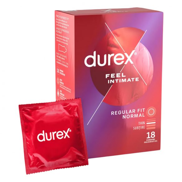 Durex Feel Intimate - Preservativos finos (18 unidades)