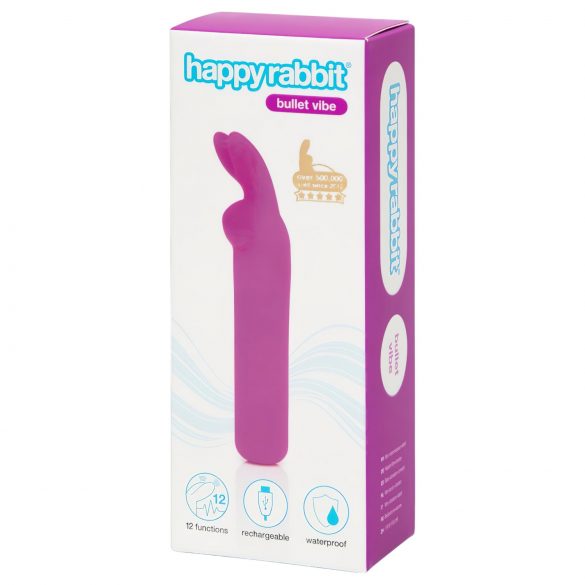 Happy Rabbit Bullet - Vibrador Púrpura Recargável