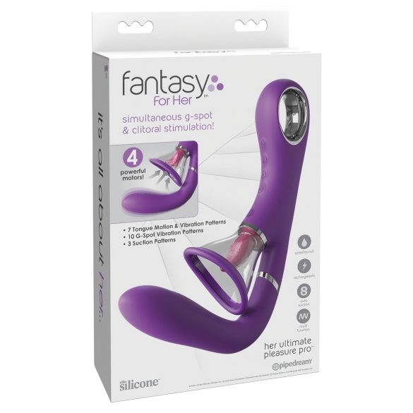 Fantasy For Her - Vibrador G-Spot e Estimulador Clitóris de 4 motores (roxo)