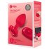 b-vibe heart - vibrador anal recarregável e com controle remoto (vermelho)