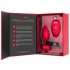 b-vibe heart - vibrador anal recarregável e com controle remoto (vermelho)