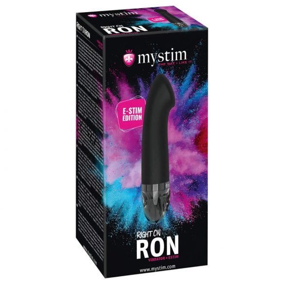 mystim Right on Ron - Vibrador Eletro G-Spot (preto)