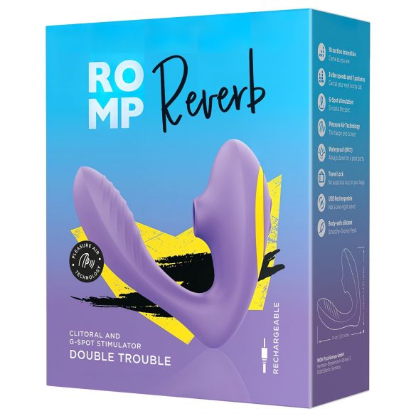 ROMP Reverb - Vibrador 2 em 1 G-ponto e ondulação (roxo)