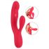 Coelhinho Smile Thumping - Vibrador 3 motores recarregável (vermelho)