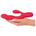 Coelhinho Smile Thumping - Vibrador 3 motores recarregável (vermelho)