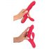 Coelhinho Smile Thumping - Vibrador 3 motores recarregável (vermelho)