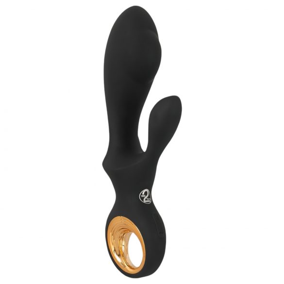 Eternal - Vibrador inflável com estimulador de clitóris (preto)