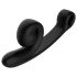 Snail Vibe Curve - Vibrador 2 em 1 com estimulador (preto)