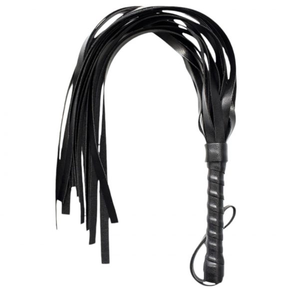 Chicote de couro sintético preto (42 cm)