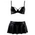 Passion Deby - Conjunto sutiã e mini-saia (preto) - L/XL