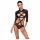 Passion Devil Leticia - Body de renda com tiras (preto)