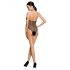 Body transparente em renda preta - S-L