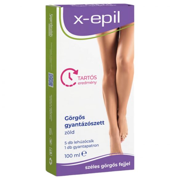 X-Epil - Kit de depilação roll-on - verde