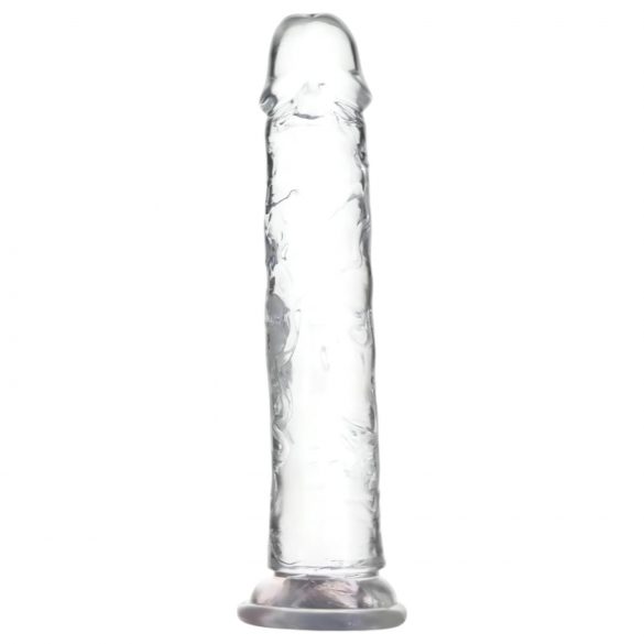 Dildo Addiction Cristal - com base, 20cm, transparente