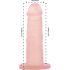 Dildo silicone pêssego - Cocktails de Prazer