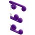 Snail Vibe Duo - Vibrador 3em1 recarregável (roxo)