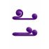 Snail Vibe Duo - Vibrador 3em1 recarregável (roxo)