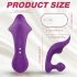 Sex HD Chomper - Vibrador resistente à água para clitóris e ânus (roxo)